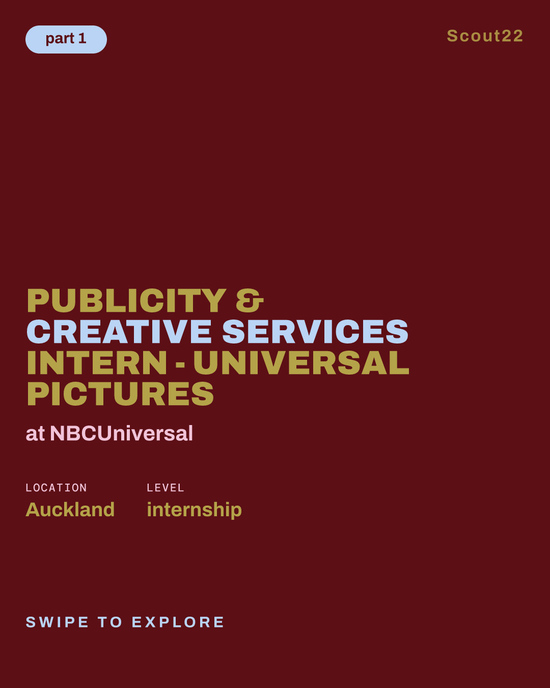 Publicity & Creative Services Intern - Universal Pictures at NBCUniversal