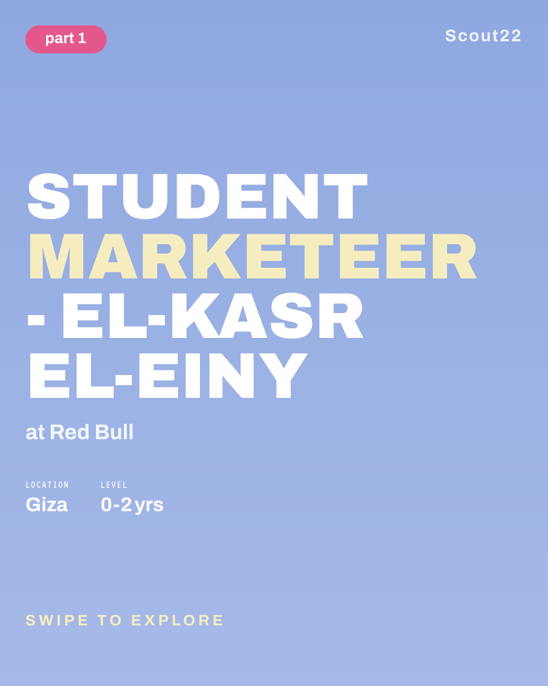 Student Marketeer - El-Kasr El-Einy at Red Bull