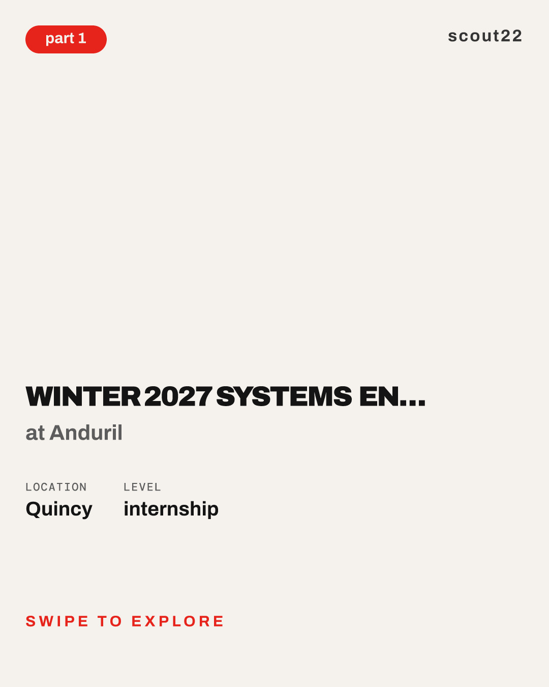 Winter 2027 Systems Engineer Co-op at Anduril