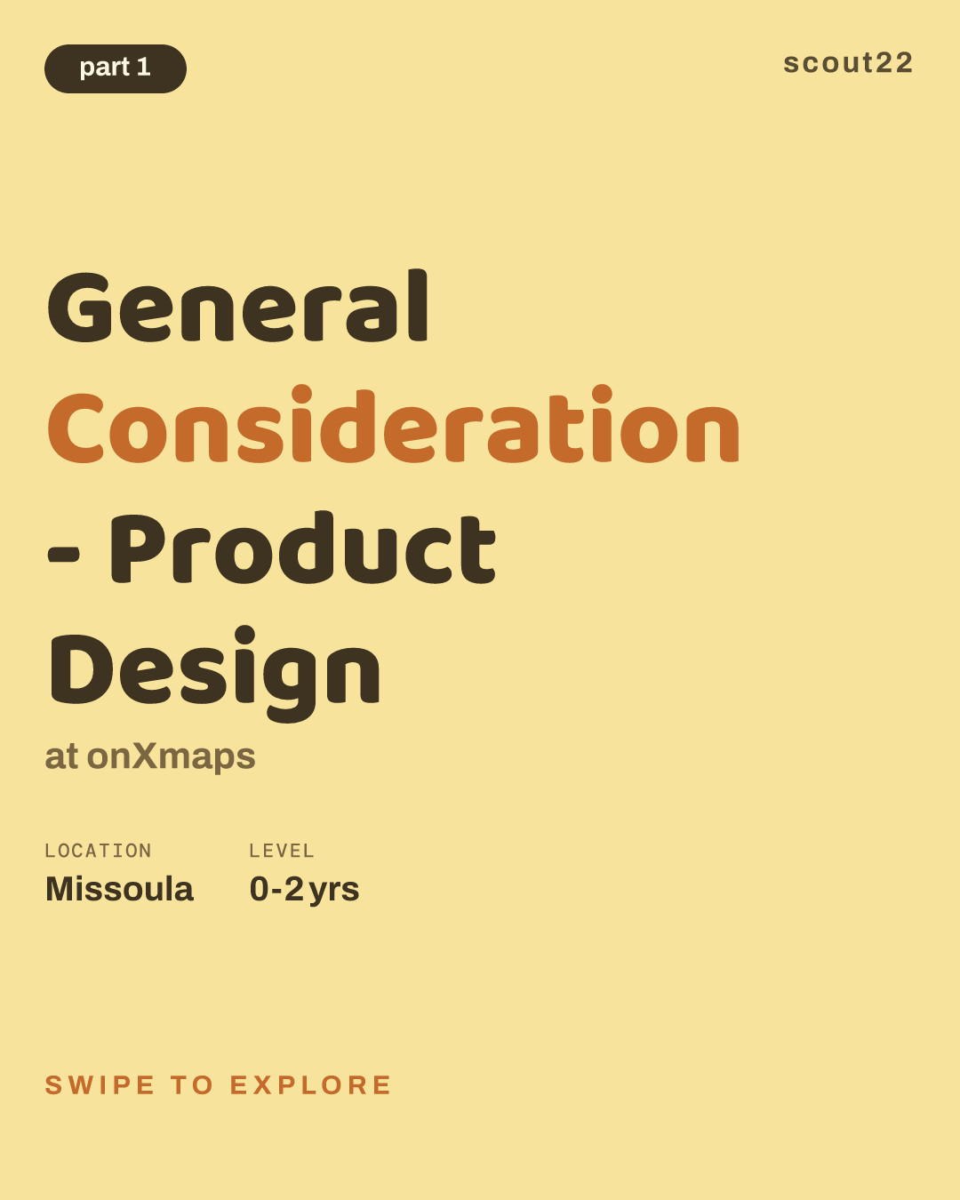 General Consideration - Product Design at onXmaps