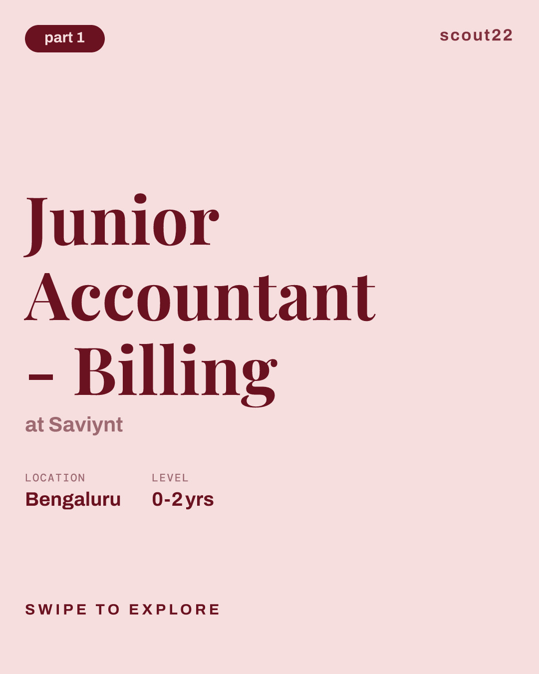 Junior Accountant  - Billing at Saviynt