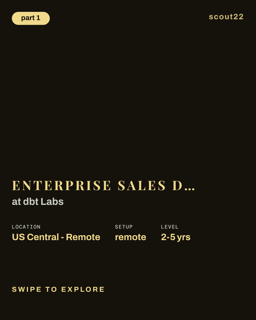Enterprise Sales Director (North Central) at dbt Labs