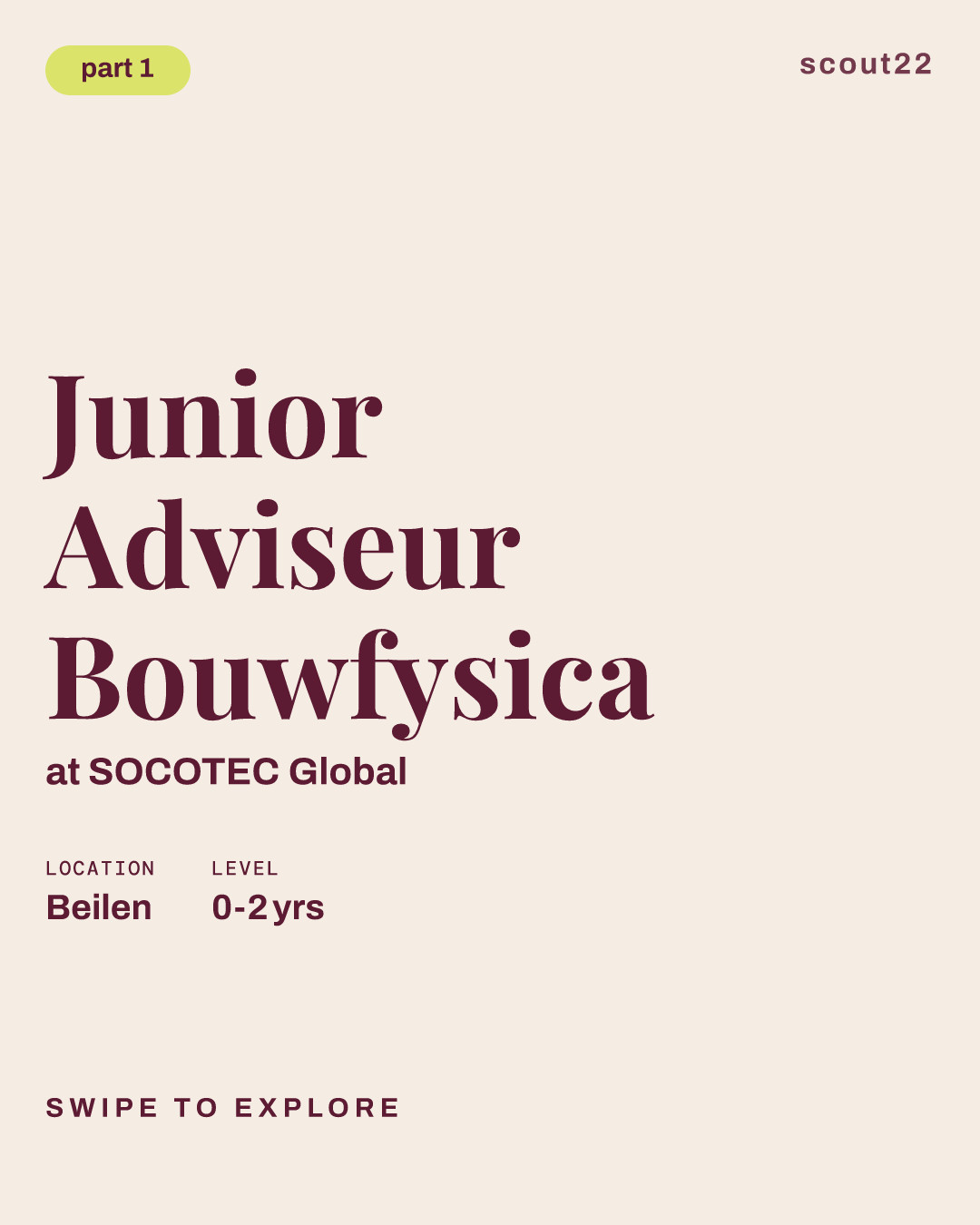 Junior Adviseur Bouwfysica at SOCOTEC Global
