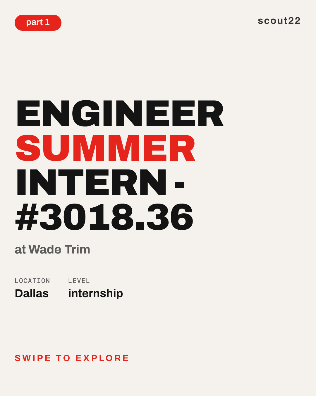 Engineer Summer Intern - #3018.36 at Wade Trim
