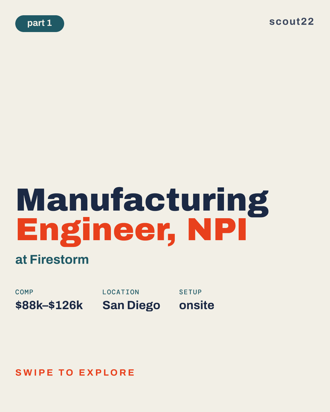 Manufacturing Engineer, NPI at Firestorm