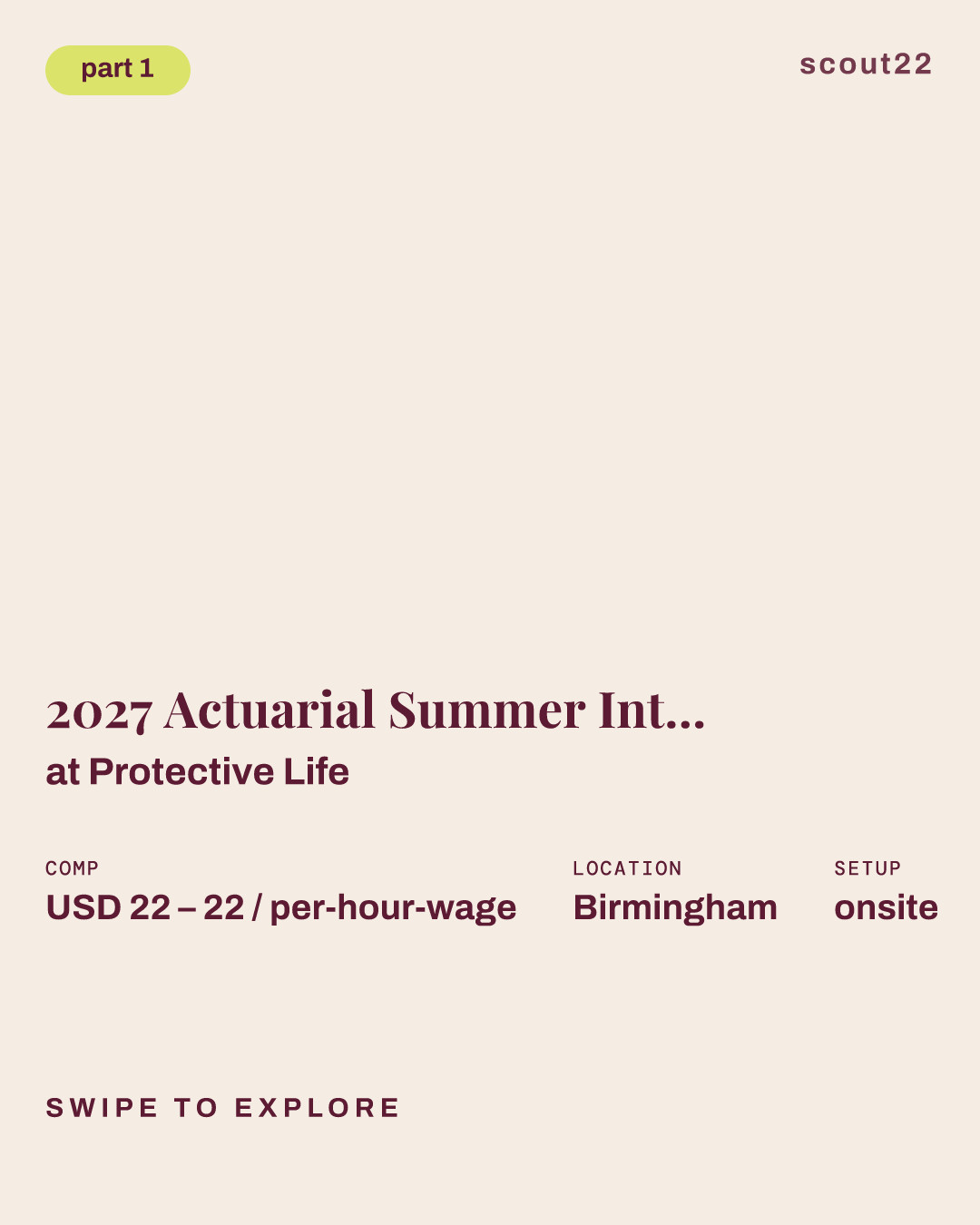 2027 Actuarial Summer Internship Program at Protective Life