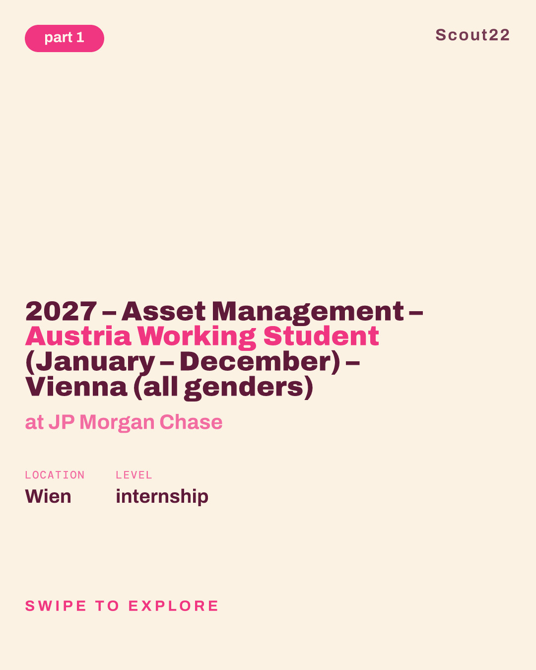2027 – Asset Management – Austria Working Student (January – December) – Vienna (all genders) at JP Morgan Chase