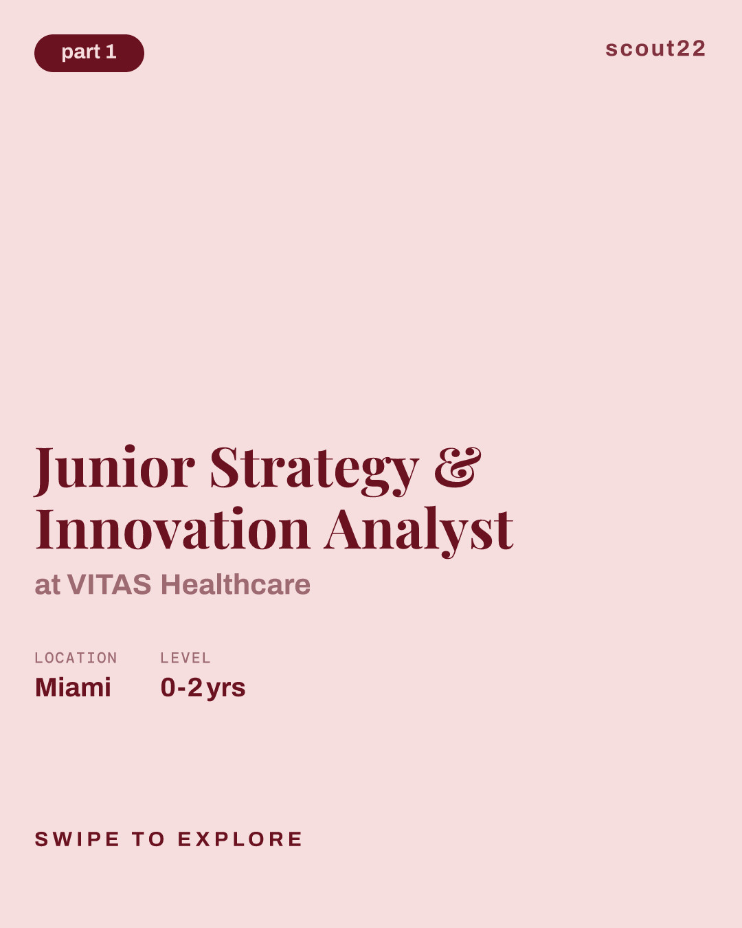 Junior Strategy & Innovation Analyst at VITAS Healthcare