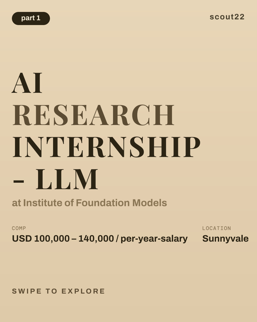 AI Research Internship - LLM at Institute of Foundation Models