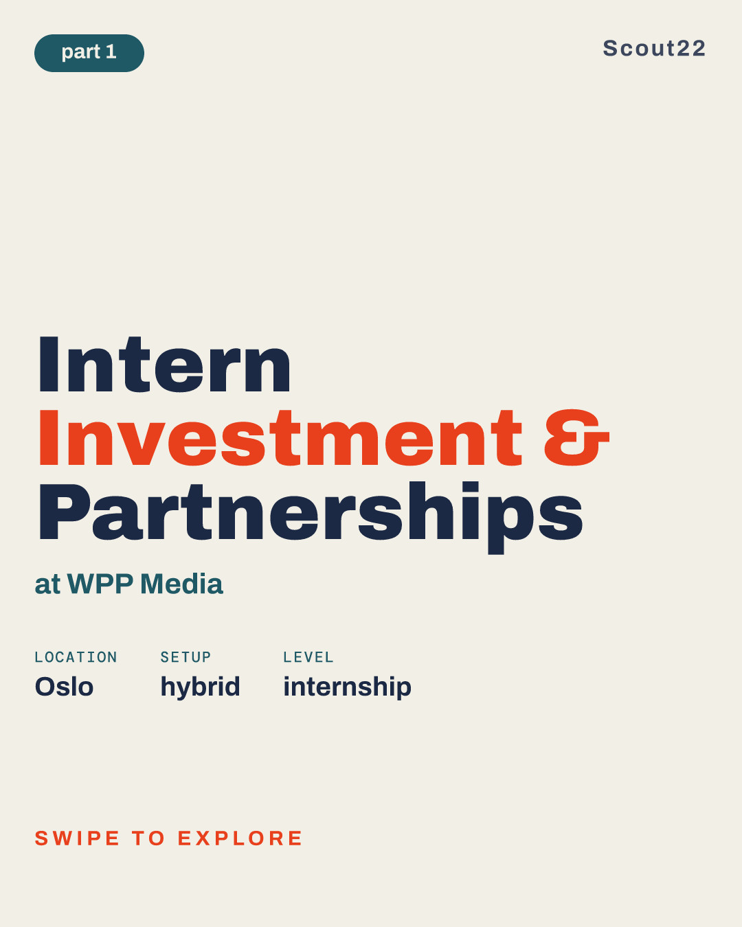 Intern Investment & Partnerships at WPP Media
