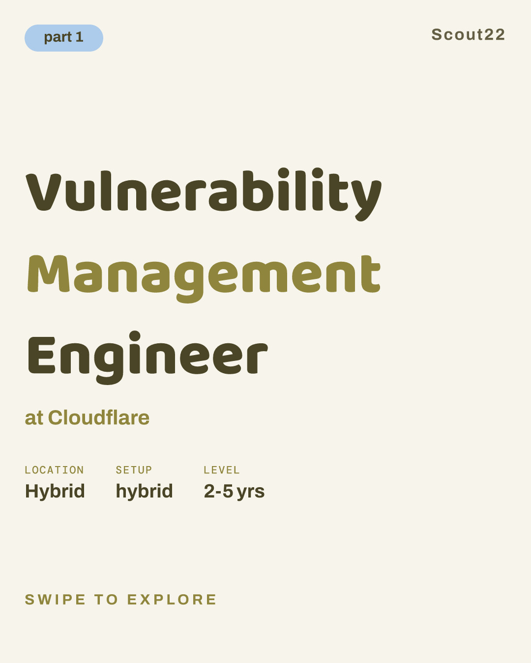 Vulnerability Management Engineer at Cloudflare