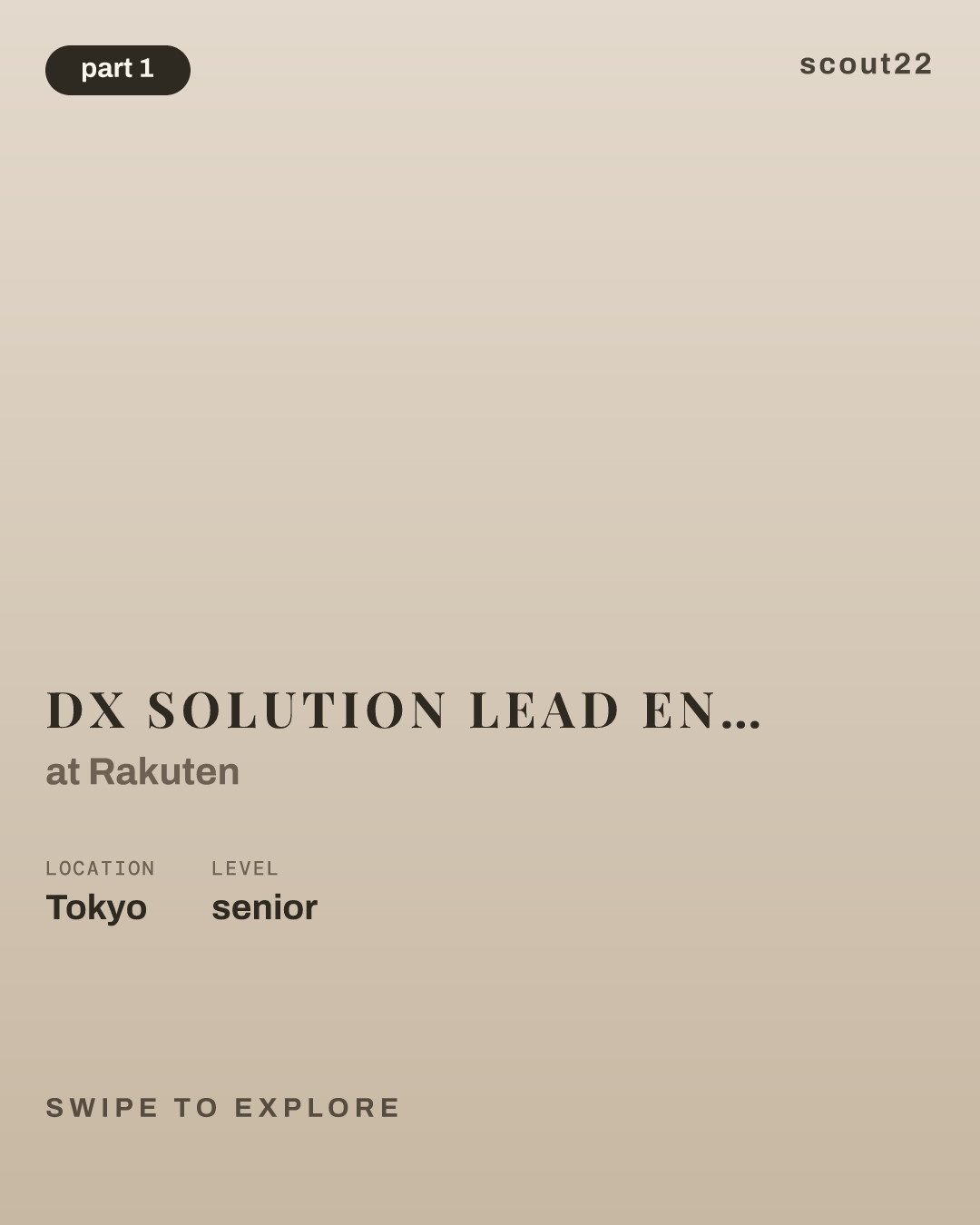 DX Solution Lead Engineer - Backoffice Business Support Section, Business Support Development Department (BSD) at Rakuten