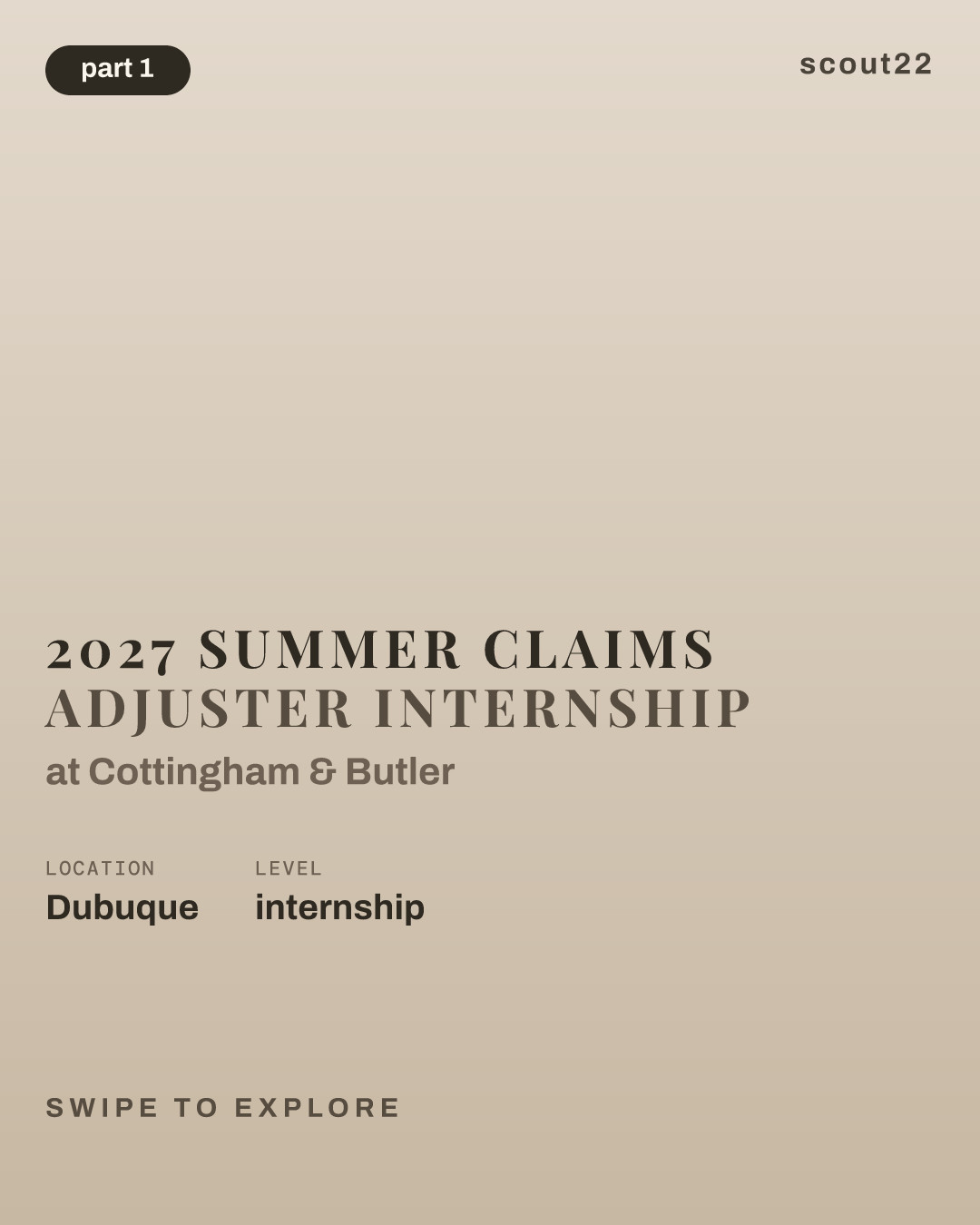2027 Summer Claims Adjuster Internship at Cottingham & Butler