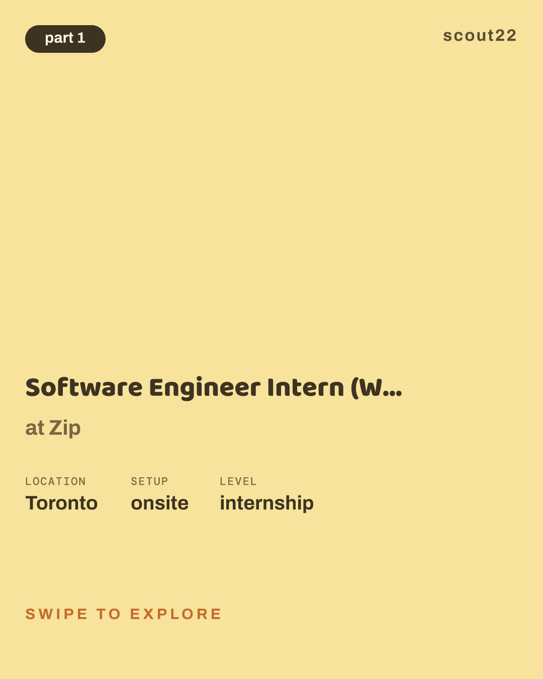 Software Engineer Intern (Winter 2027) at Zip