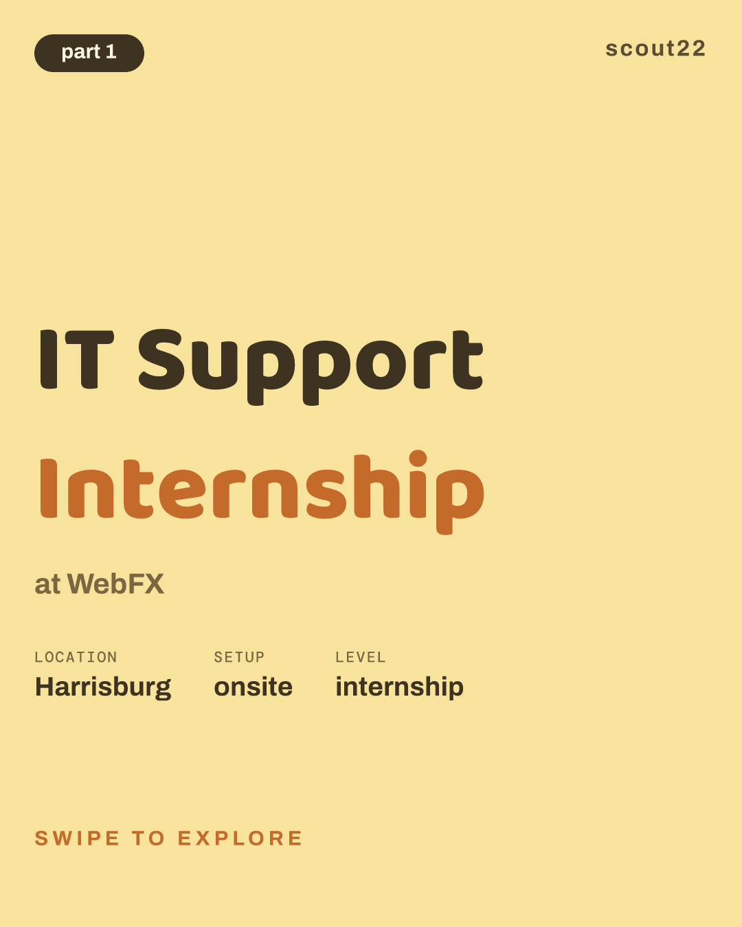 IT Support Internship at WebFX