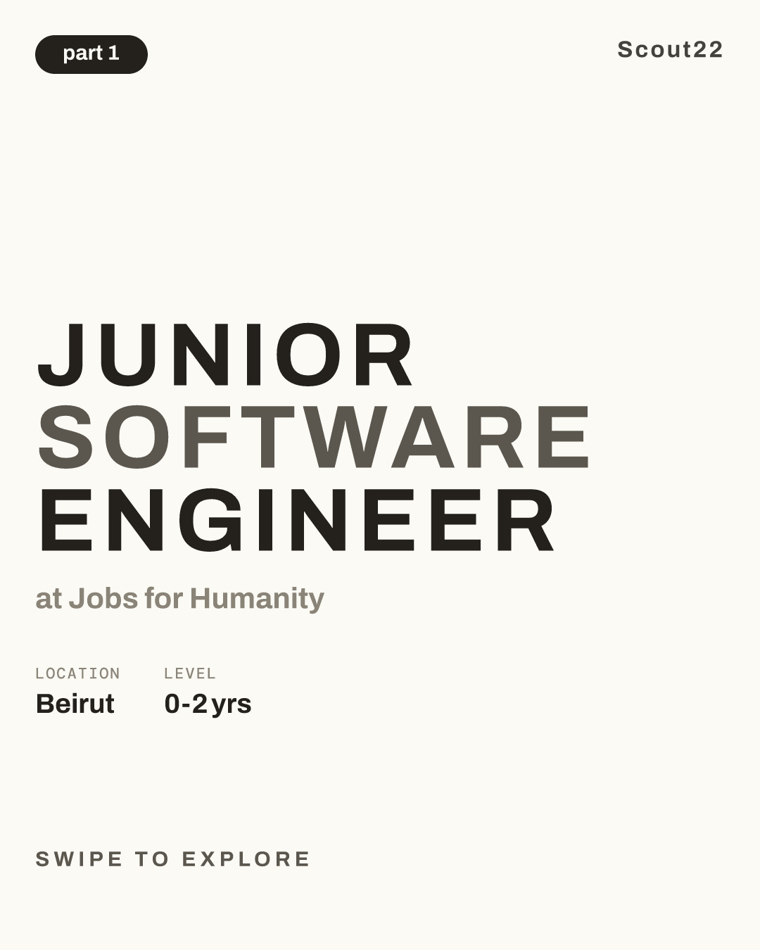 Junior Software Engineer at Jobs for Humanity