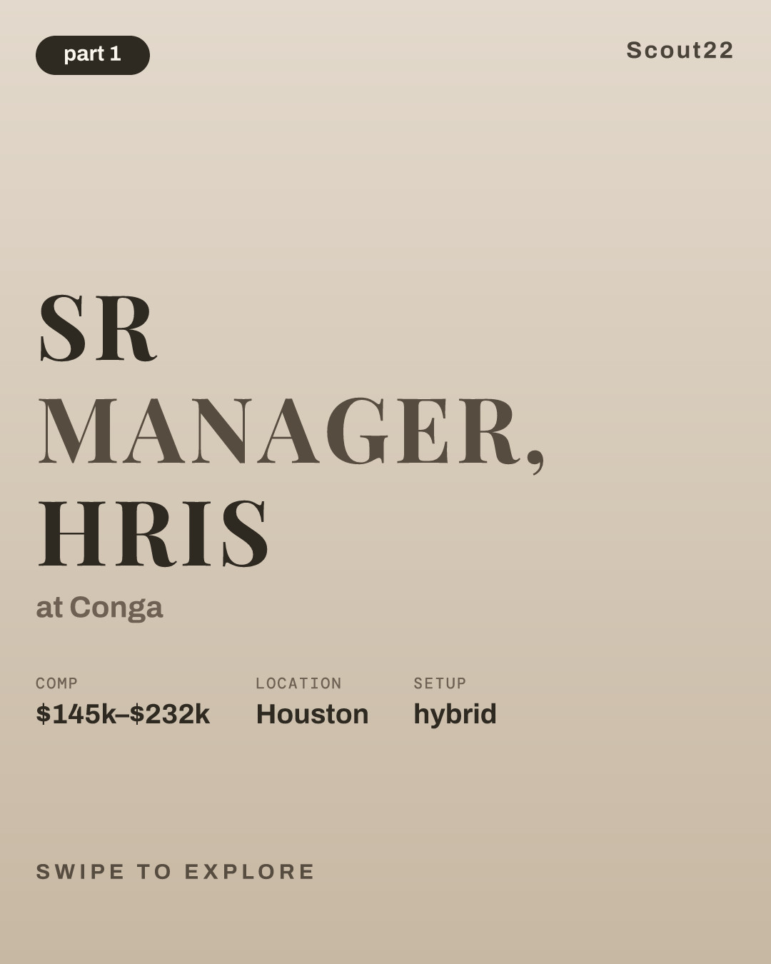 Sr Manager, HRIS at Conga