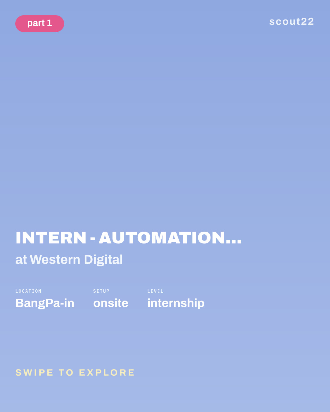 Intern - Automation Development Engineer (Studying Master's Degree) at Western Digital