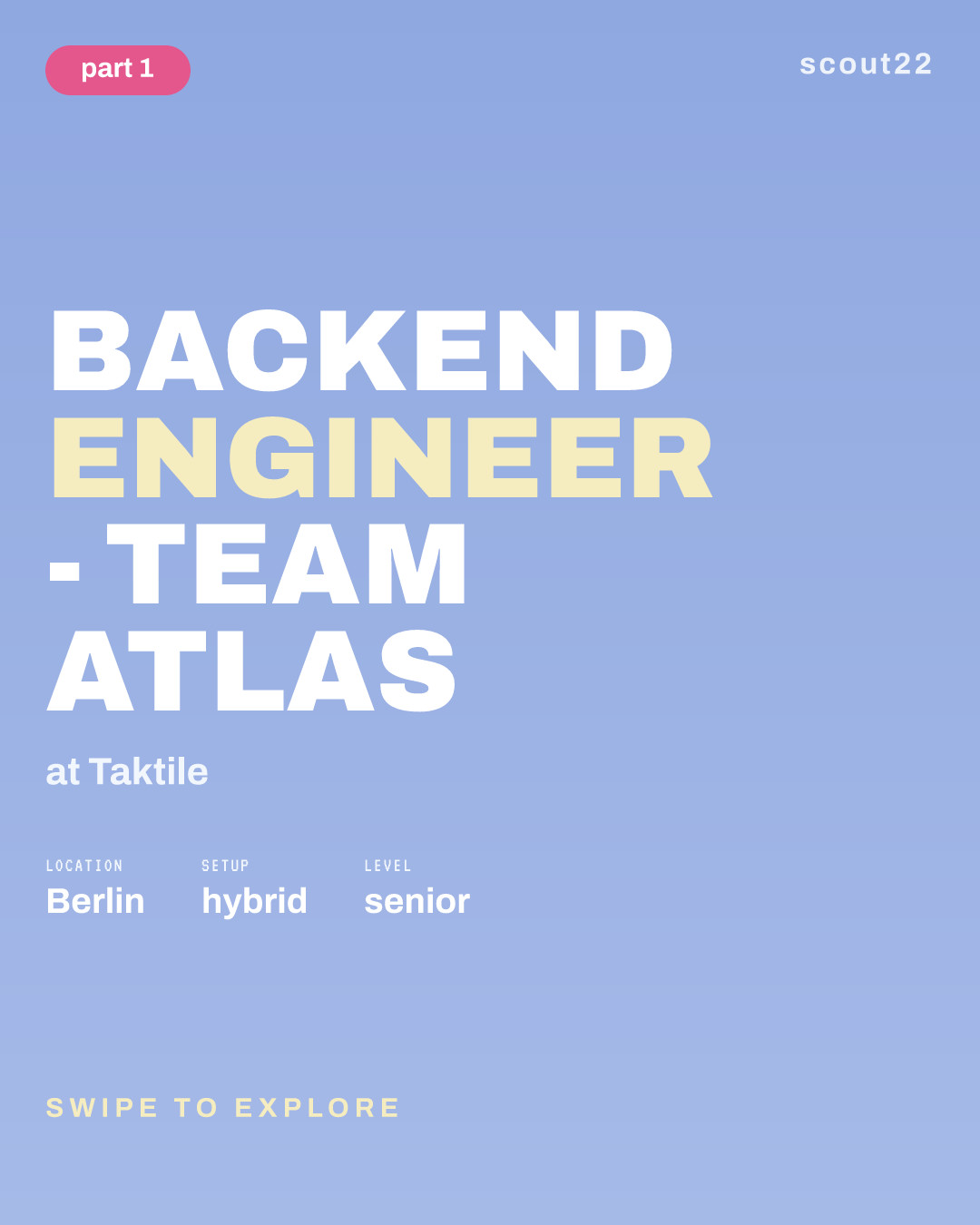 Backend Engineer - Team Atlas at Taktile