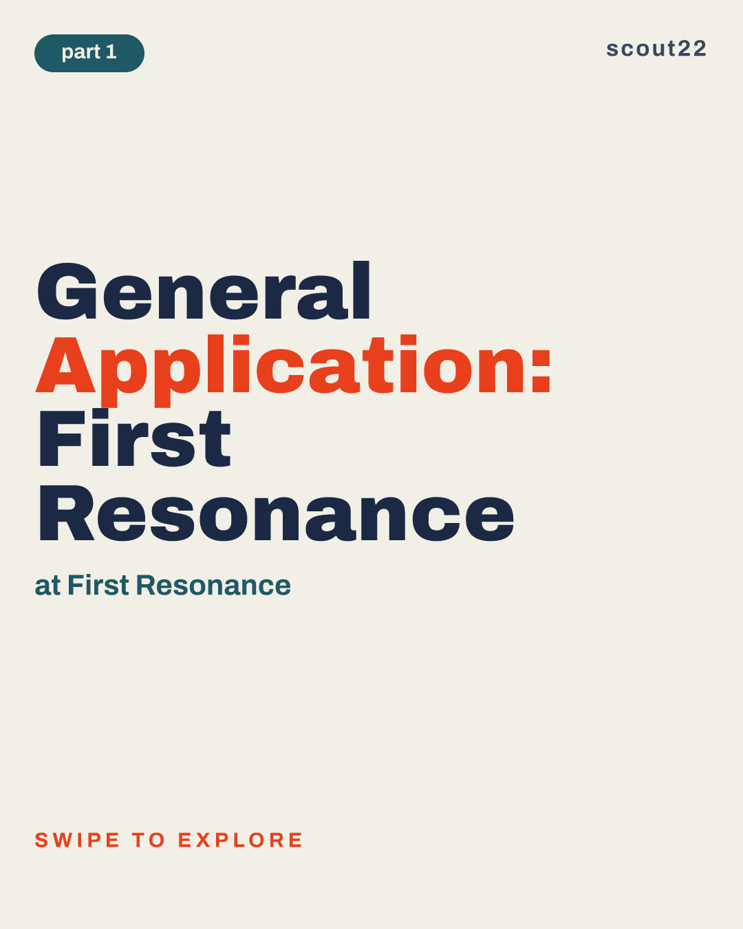 General Application: First Resonance at First Resonance