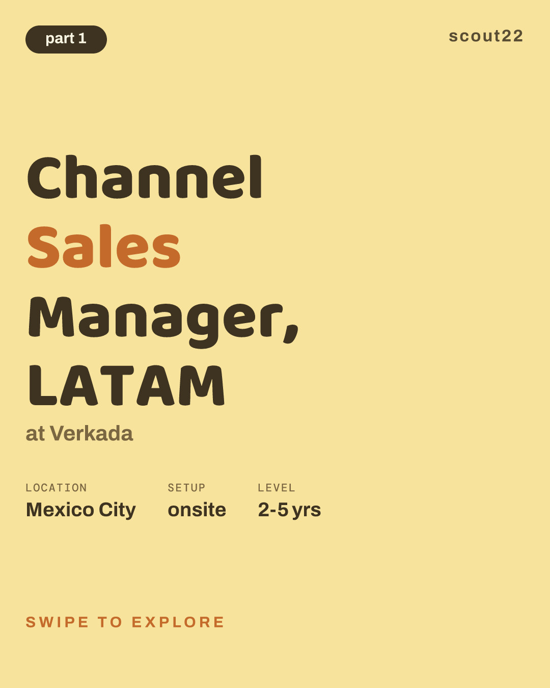 Channel Sales Manager, LATAM at Verkada