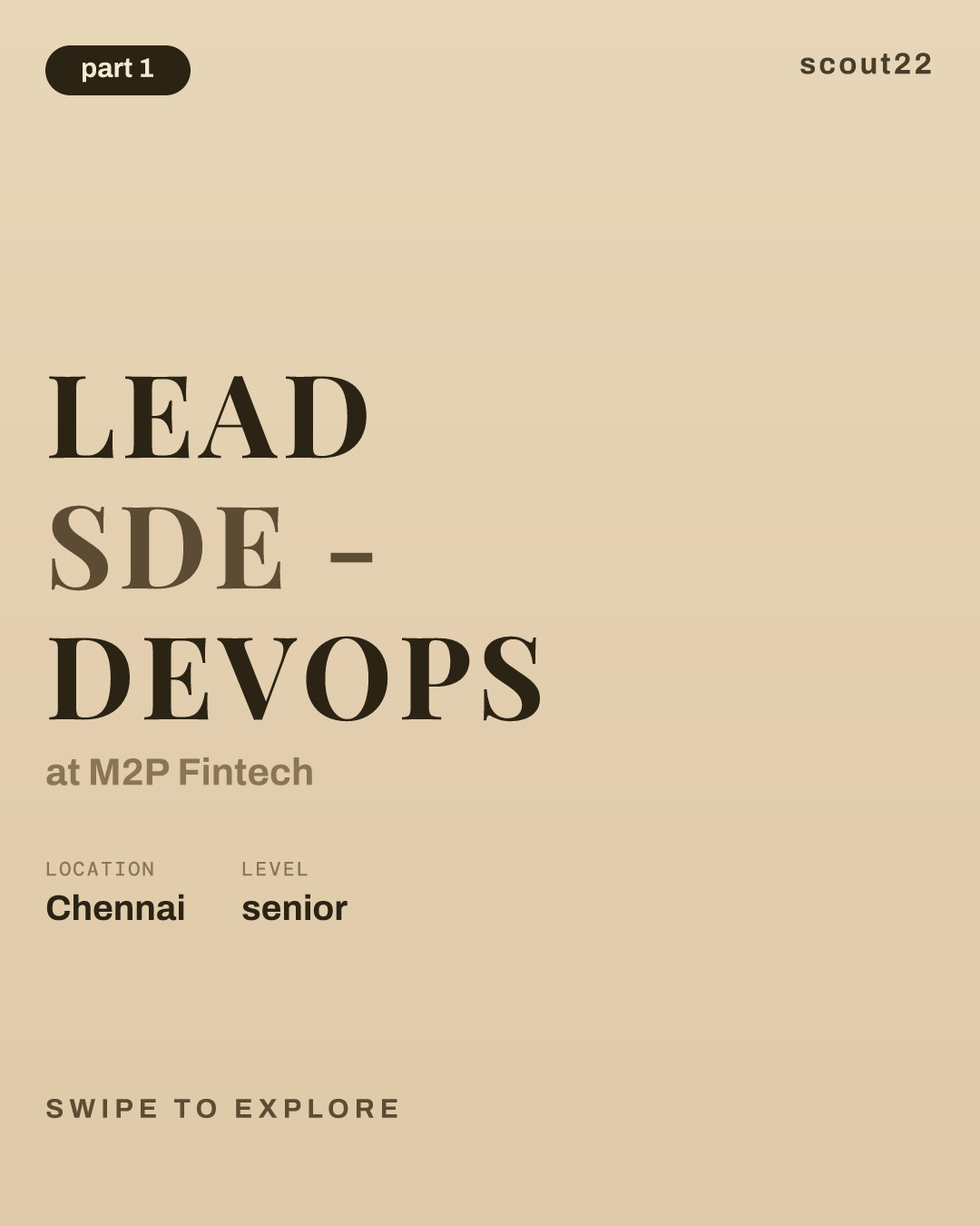 Lead SDE - DevOps at M2P Fintech