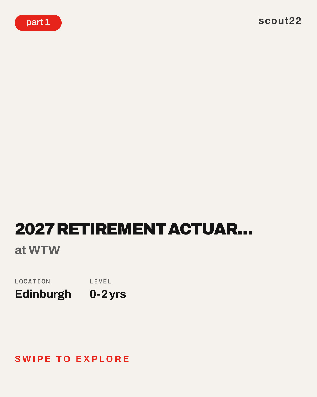 2027 Retirement Actuarial Graduate Trainee Consultant Programme, Edinburgh at WTW