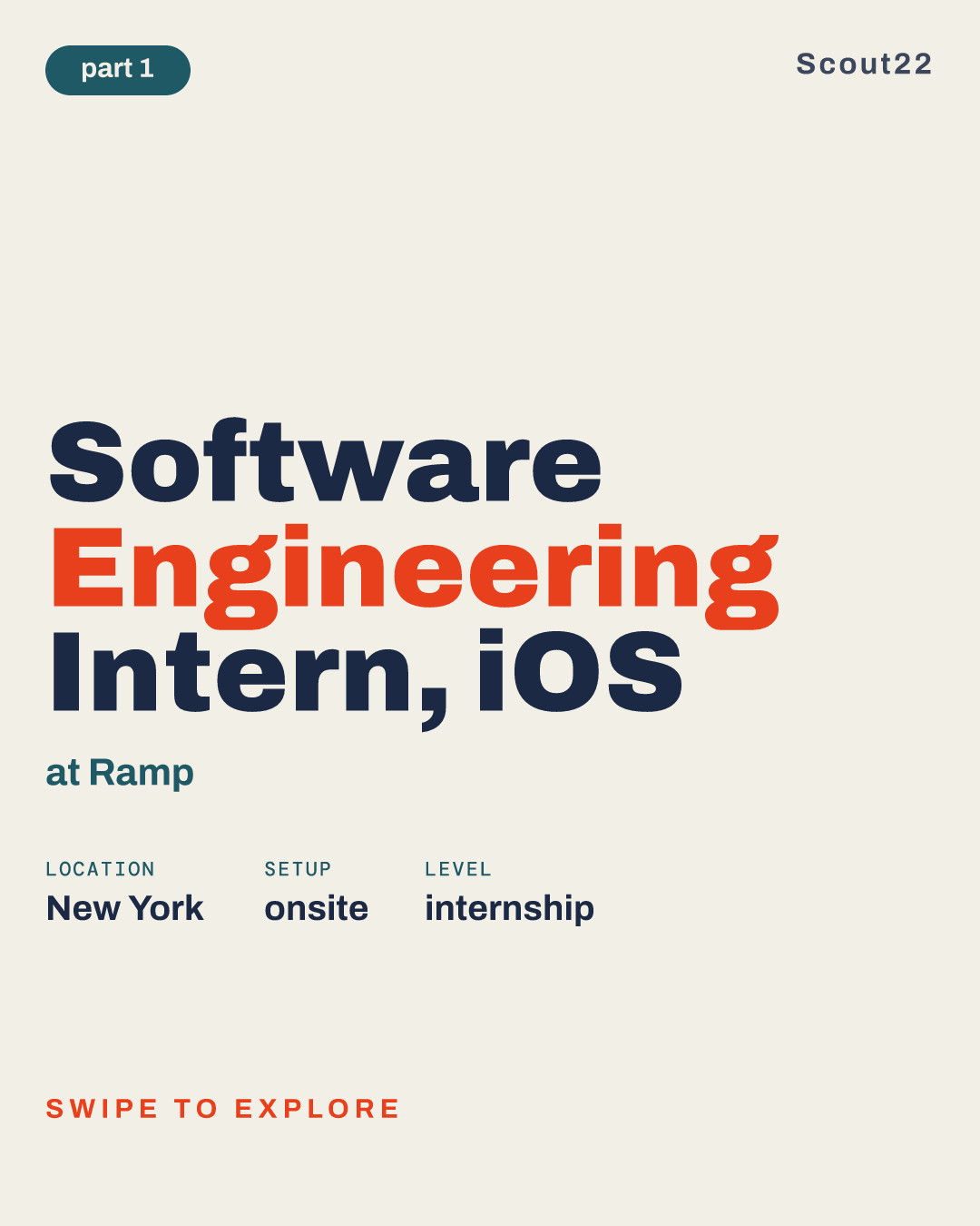 Software Engineering Intern, iOS at Ramp