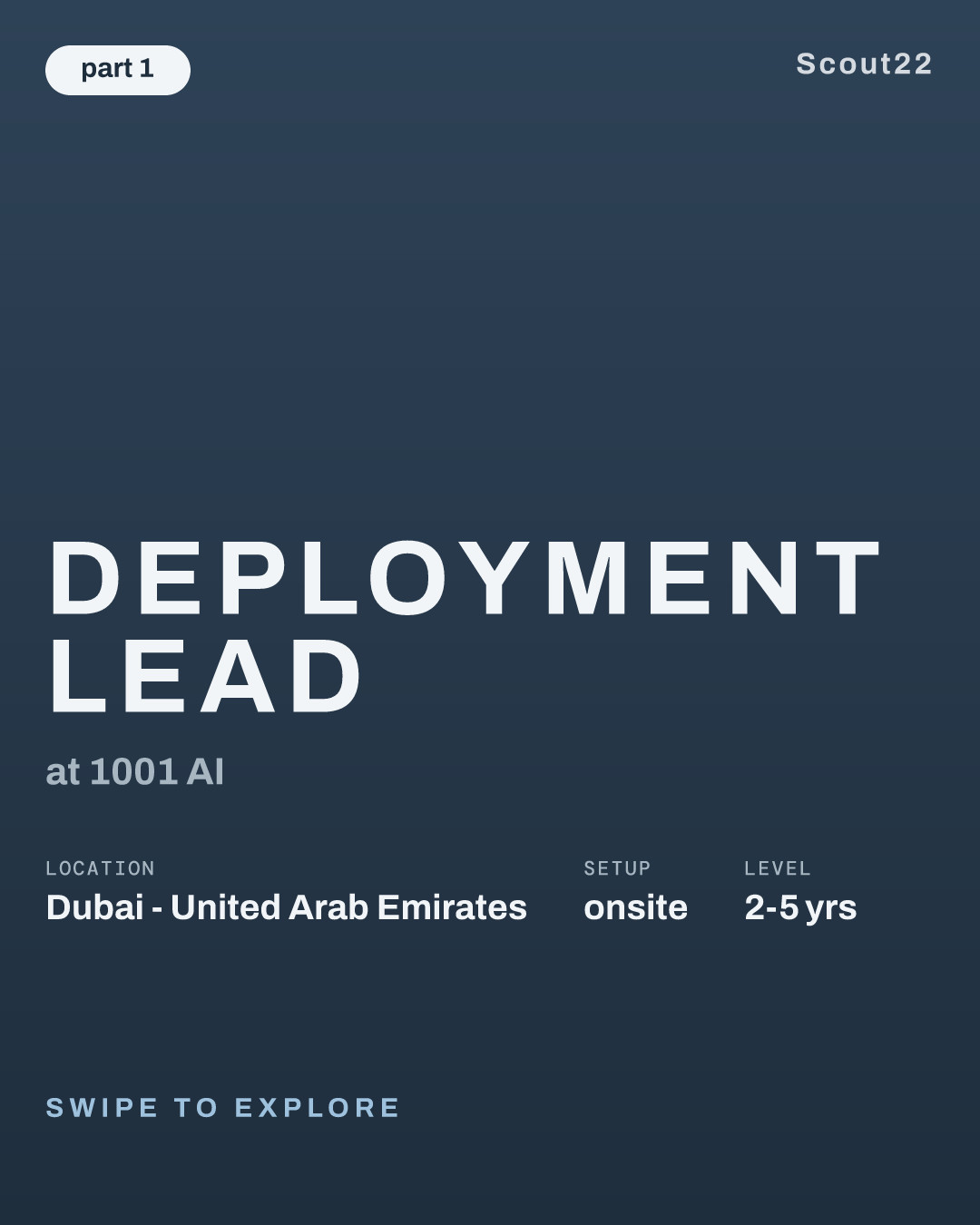Deployment Lead at 1001 AI