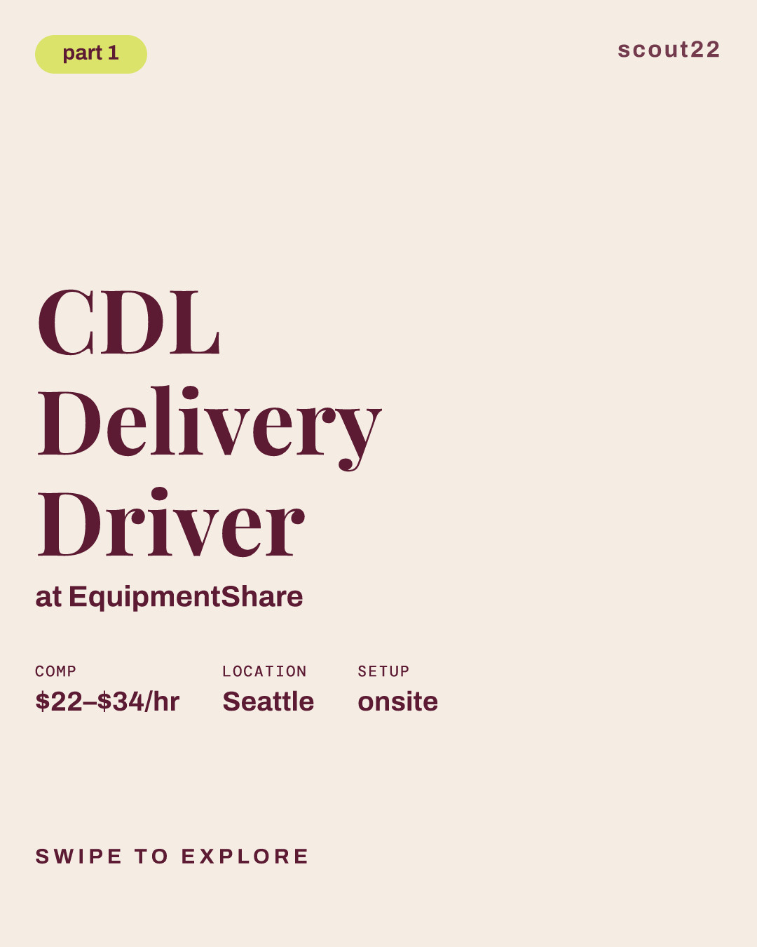 CDL Delivery Driver at EquipmentShare