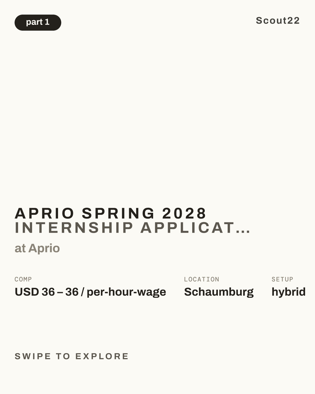 Aprio Spring 2028 Internship Application - Tax/Audit - Schaumburg, IL at Aprio