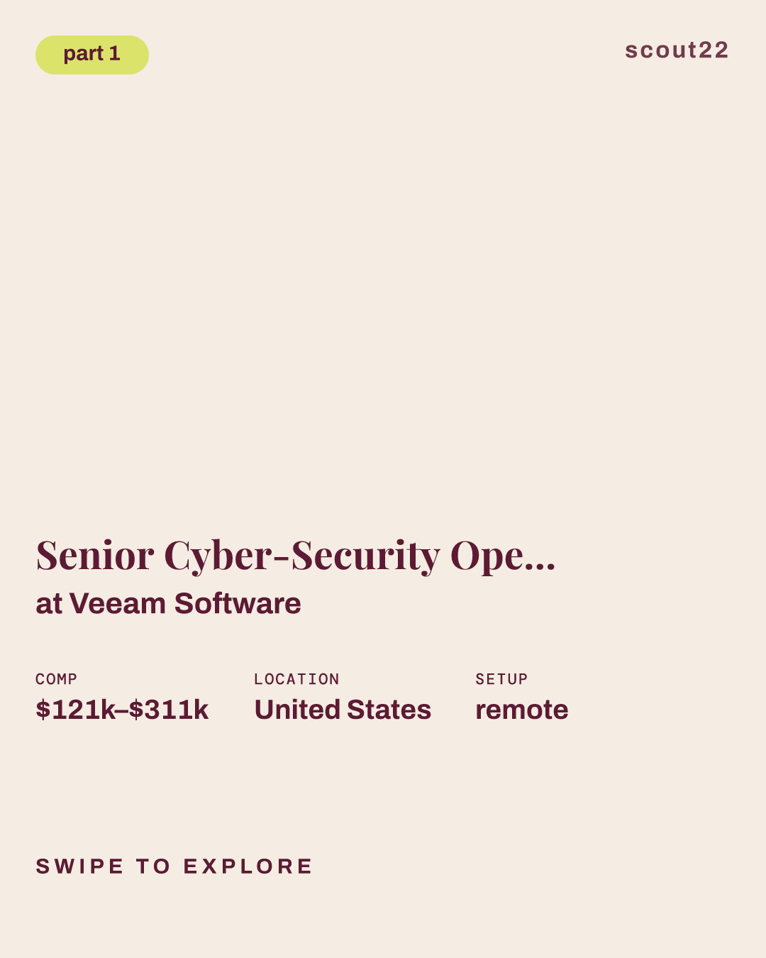 Senior Cyber-Security Operations Analyst, Product AppSec at Veeam Software