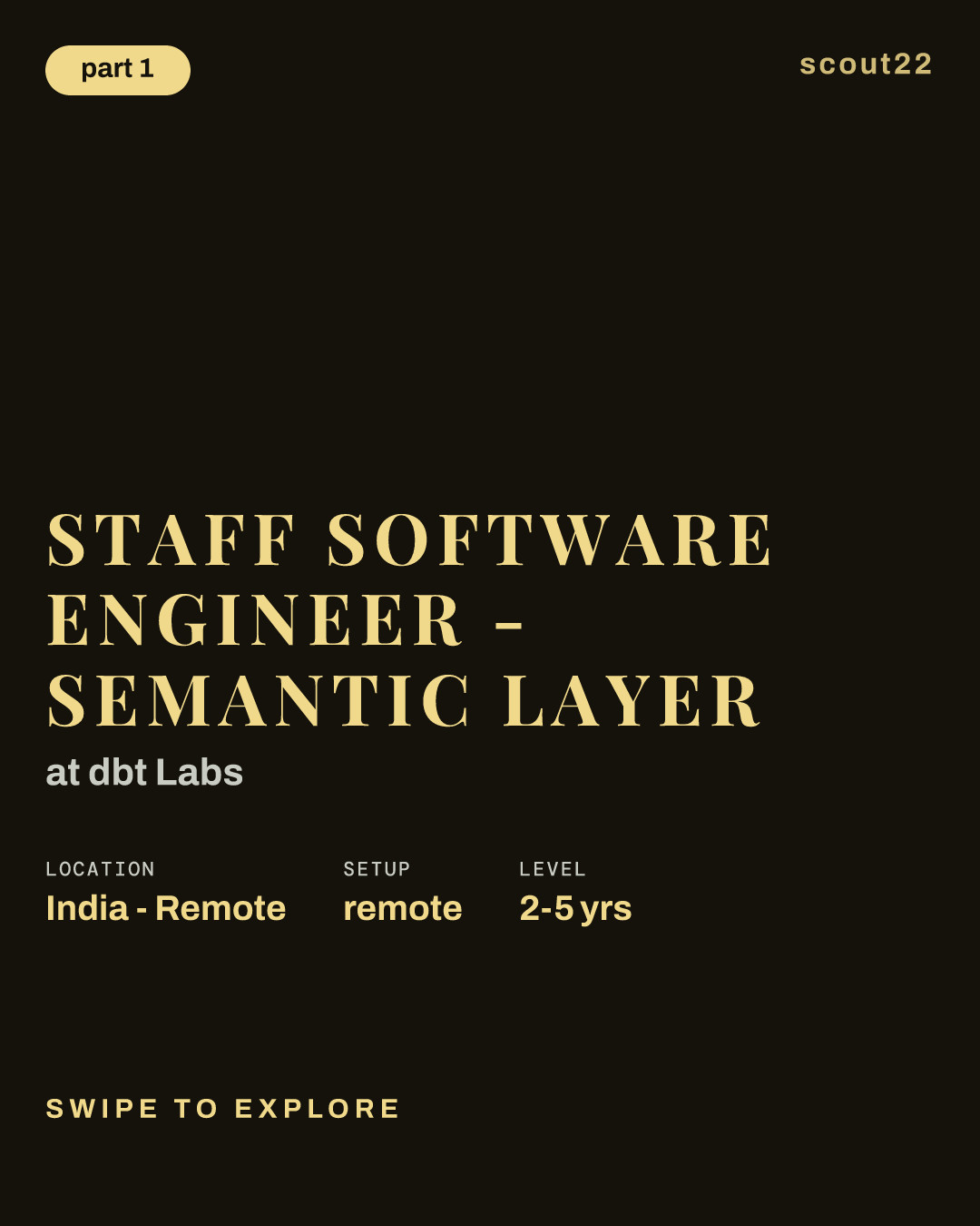 Staff Software Engineer - Semantic Layer at dbt Labs