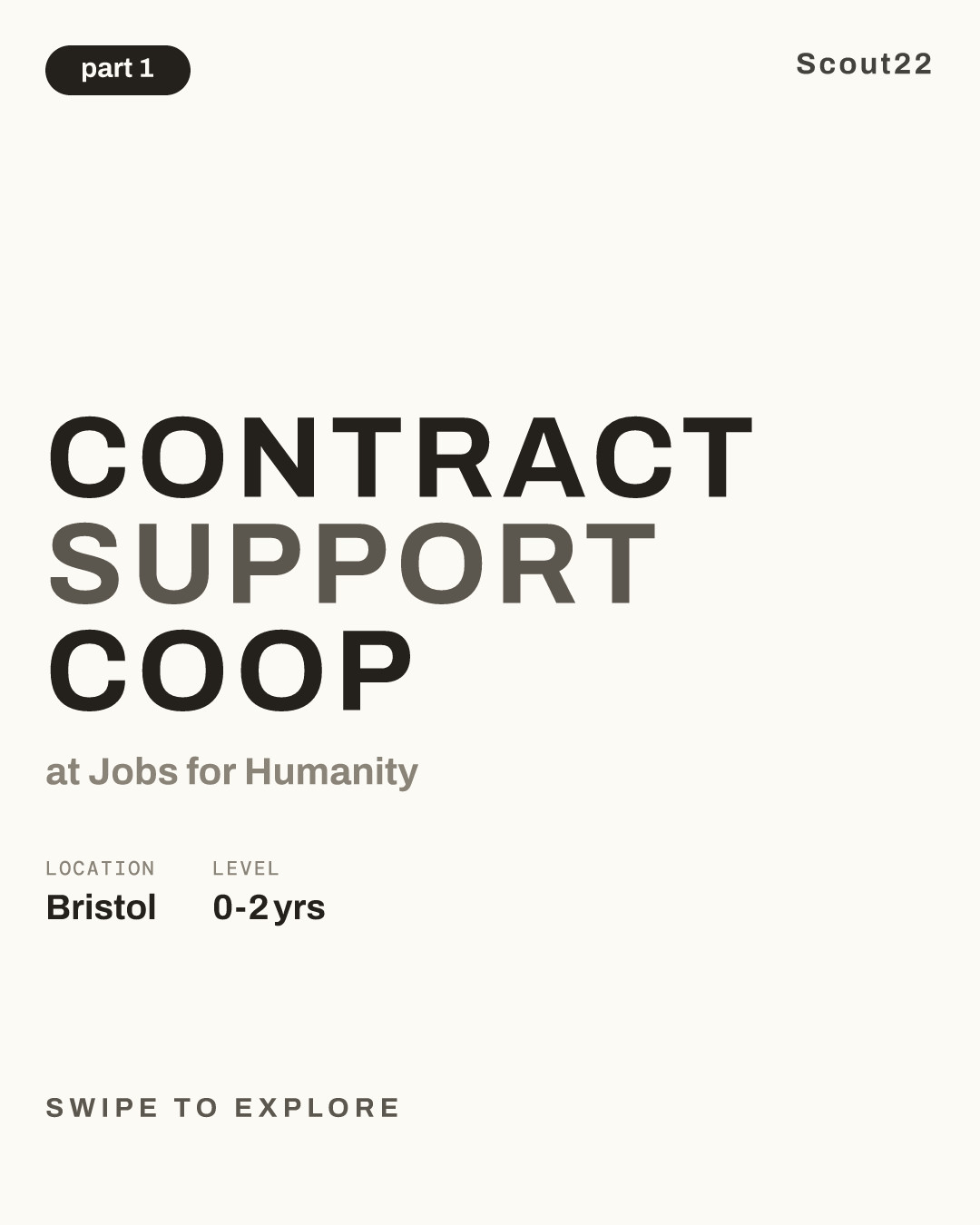 Contract Support COOP at Jobs for Humanity