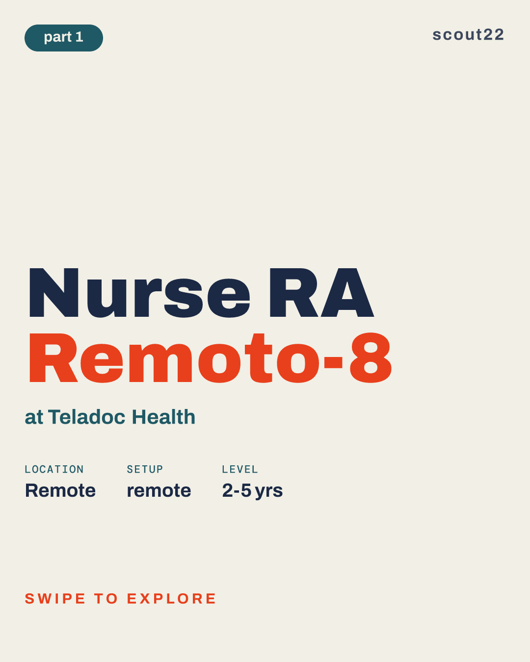 Nurse RA Remoto-8 at Teladoc Health