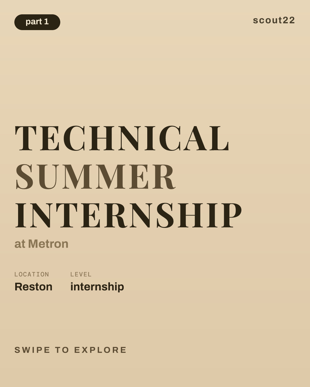 Technical Summer Internship at Metron