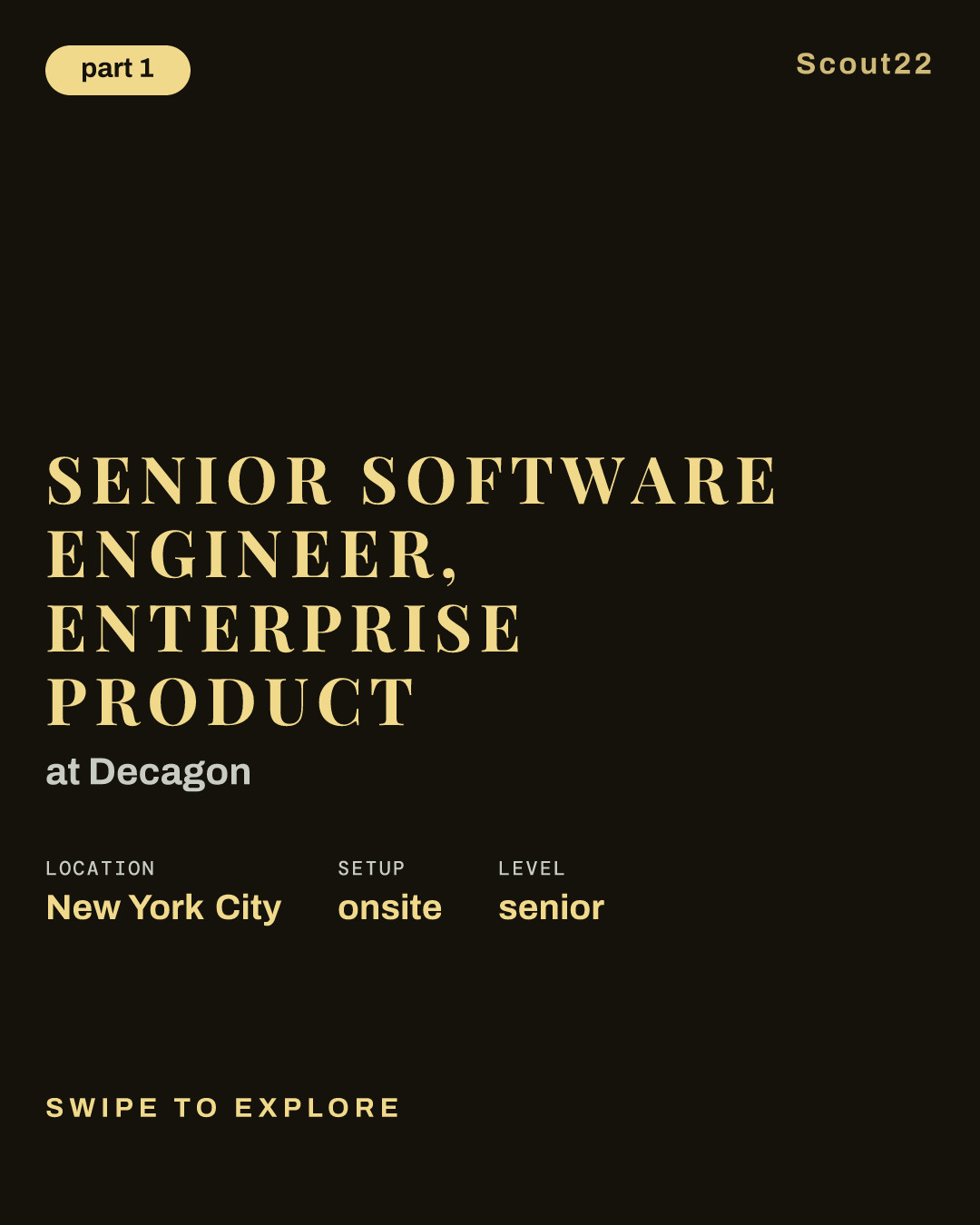 Senior Software Engineer, Enterprise Product at Decagon