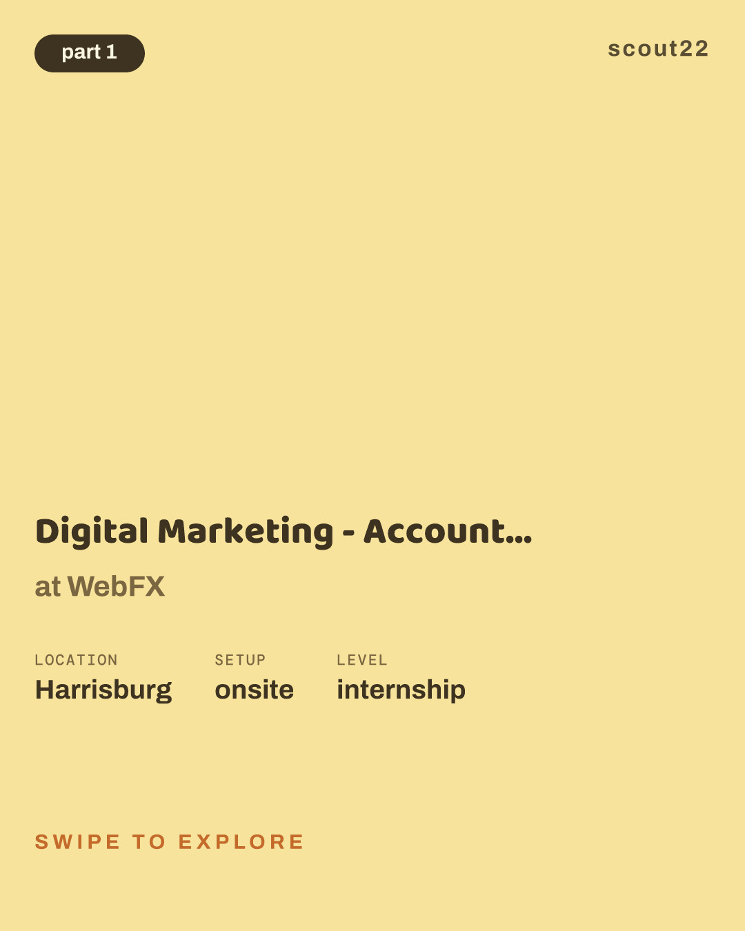 Digital Marketing - Account Management Internship at WebFX