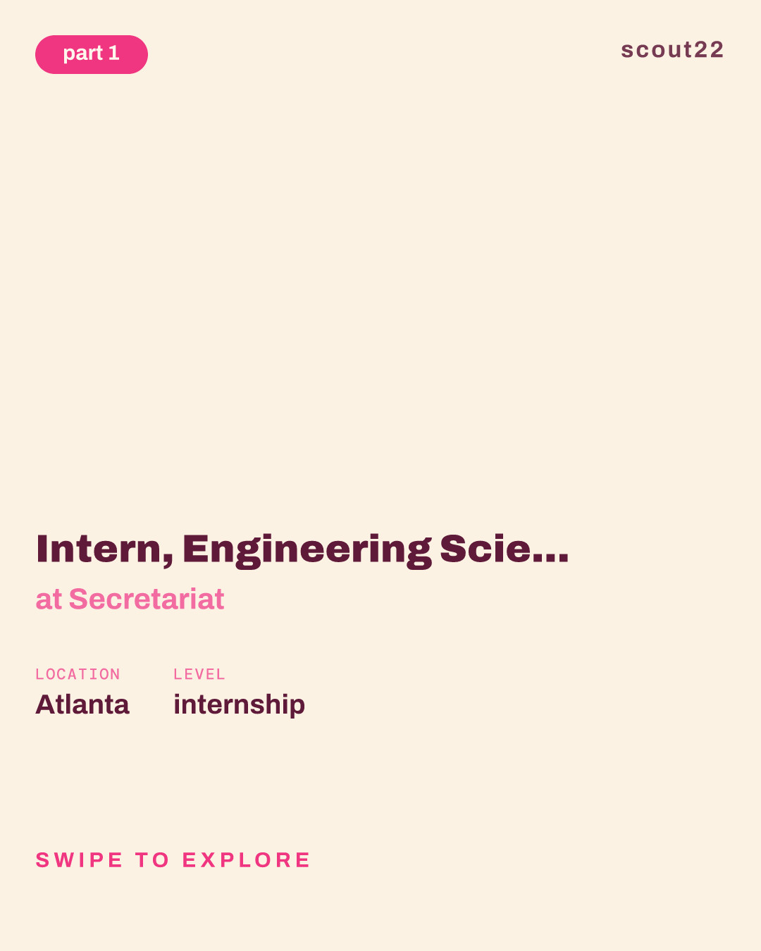 Intern, Engineering Sciences (Summer 2027) at Secretariat