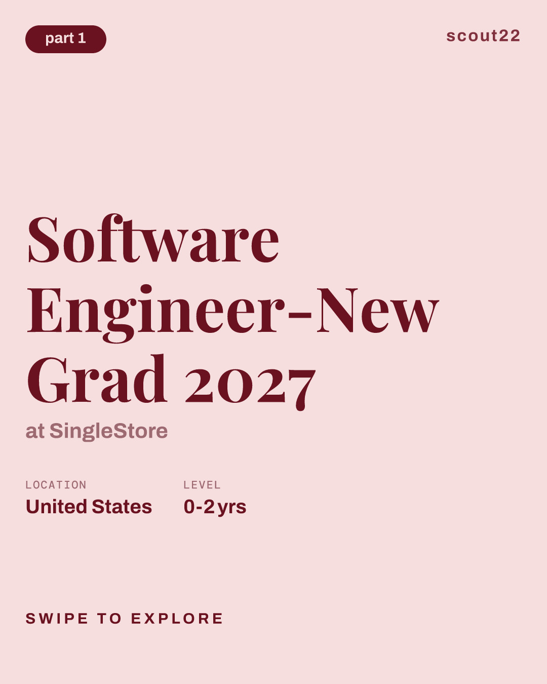 Software Engineer-New Grad 2027 at SingleStore