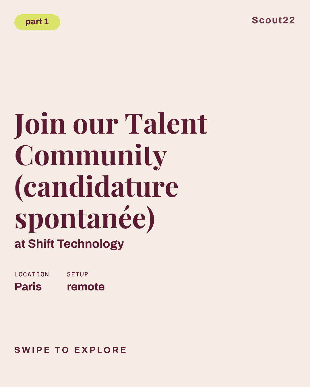 Join our Talent Community (candidature spontanée) at Shift Technology