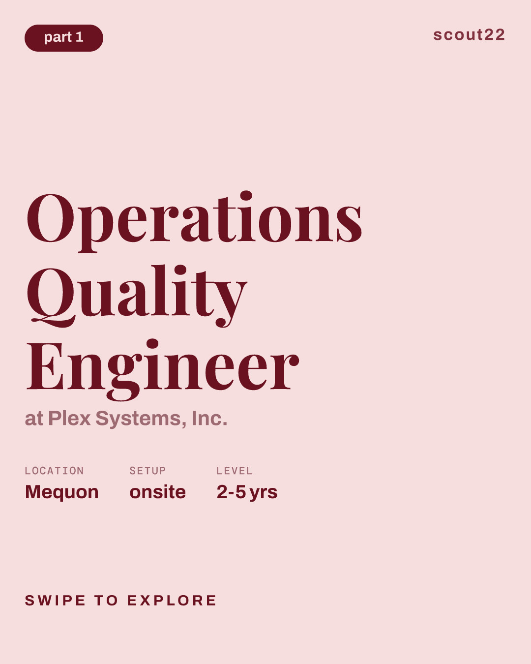 Operations Quality Engineer at Plex Systems, Inc.