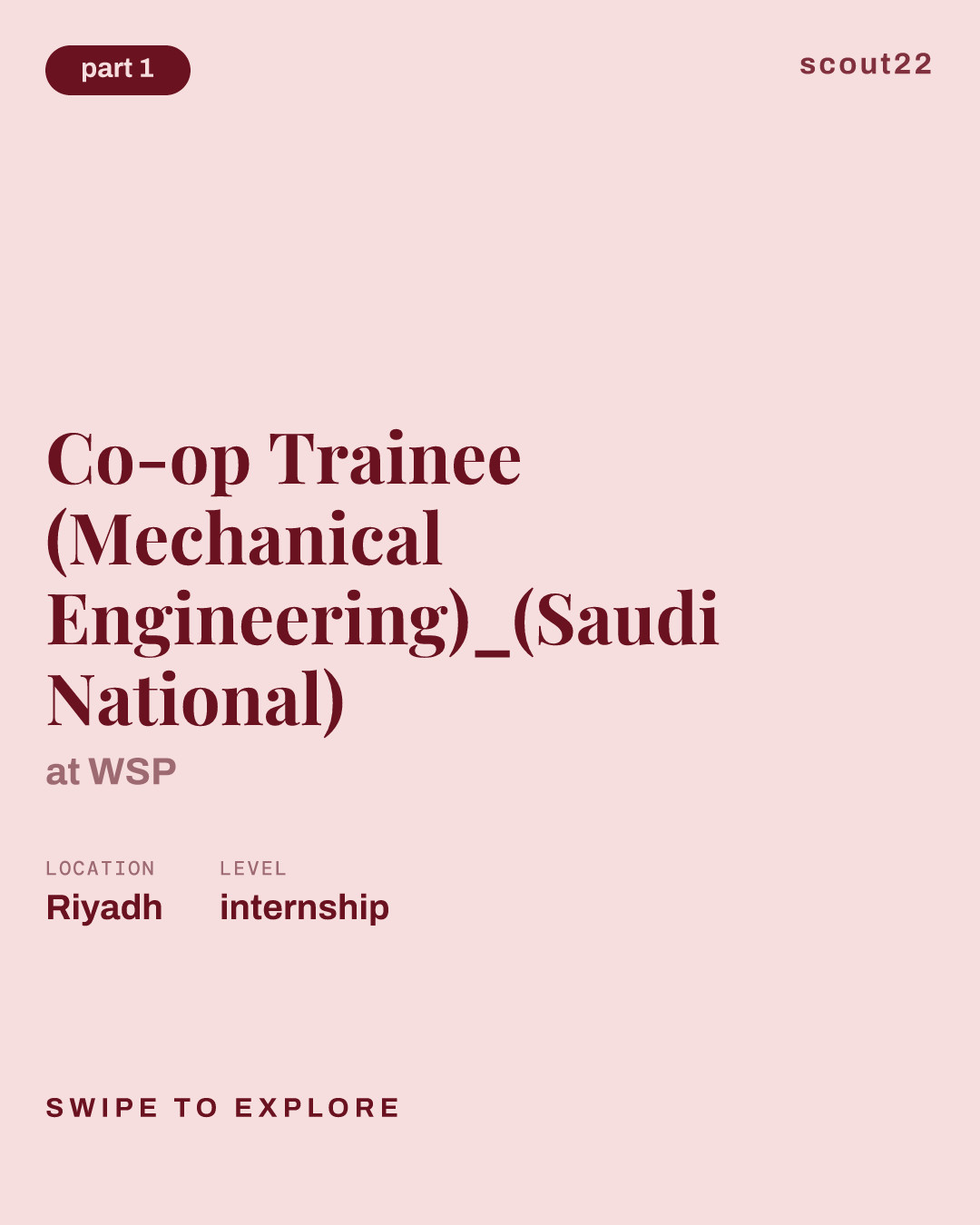 Co-op Trainee (Mechanical Engineering)_(Saudi National) at WSP