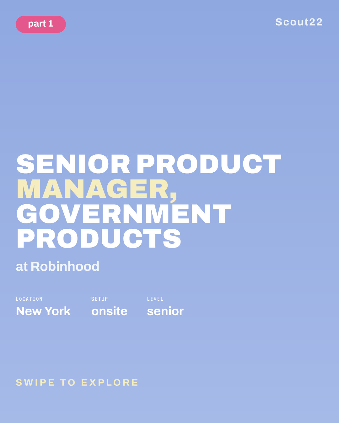 Senior Product Manager, Government Products at Robinhood