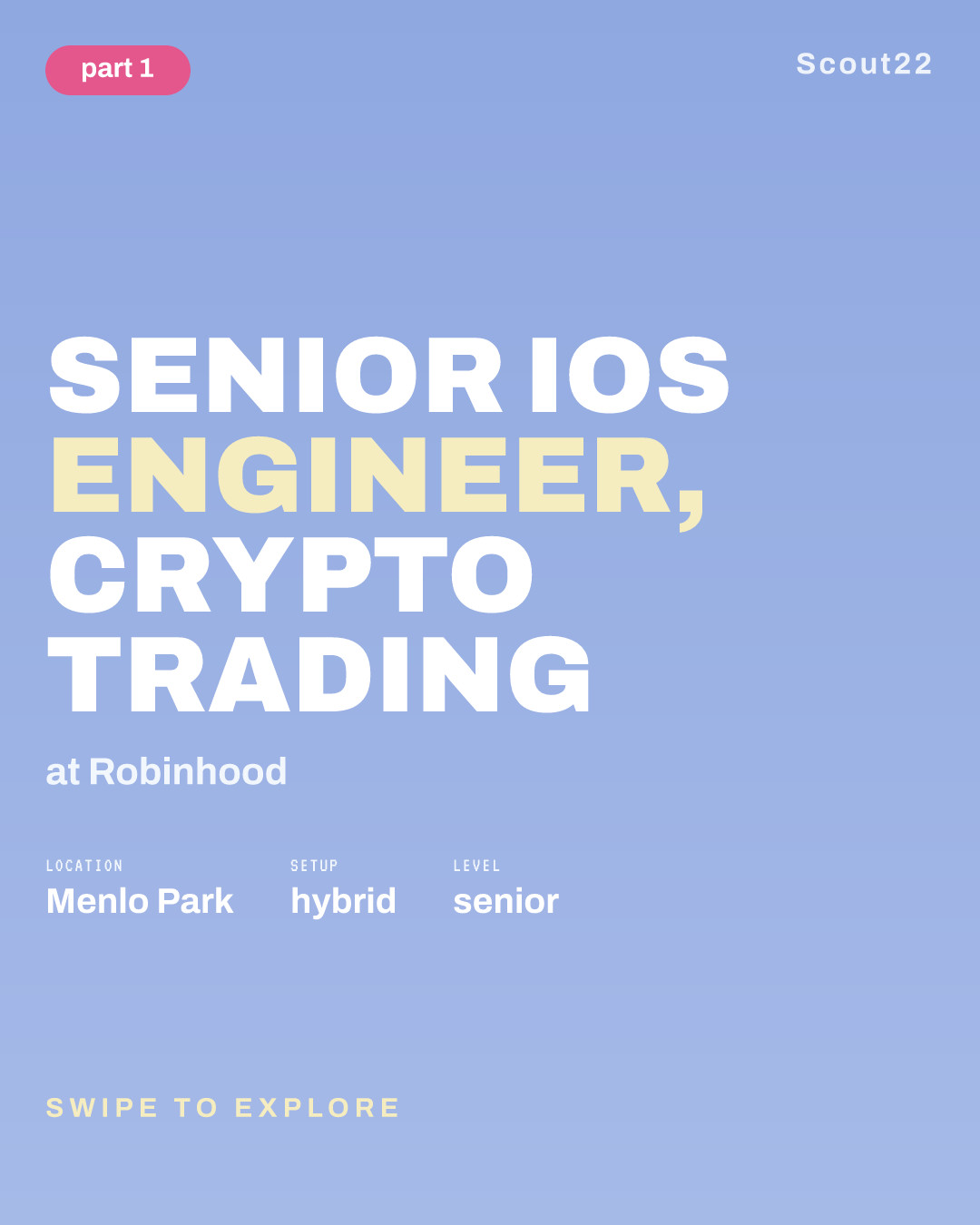 Senior iOS Engineer, Crypto Trading at Robinhood