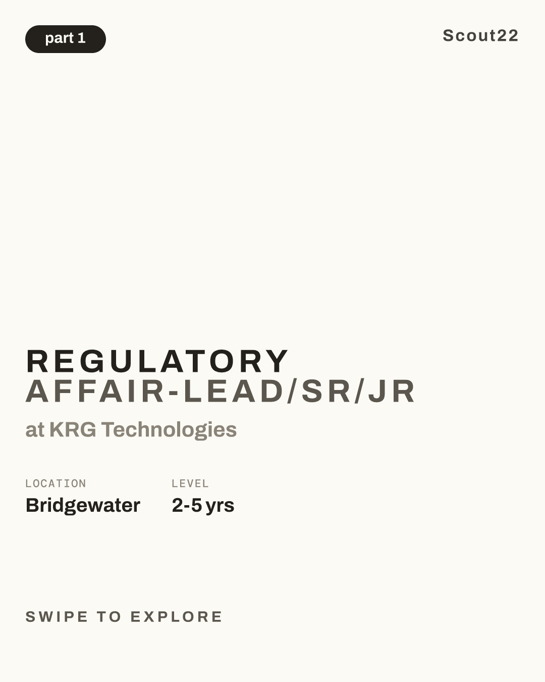 Regulatory Affair-Lead/Sr/Jr at KRG Technologies