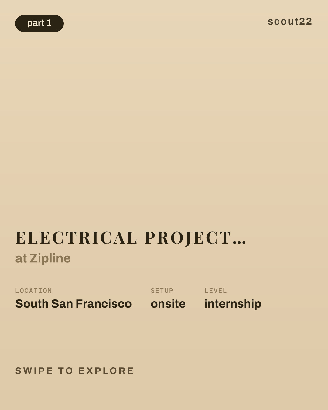 Electrical Project Engineer Intern (Spring 2027) at Zipline