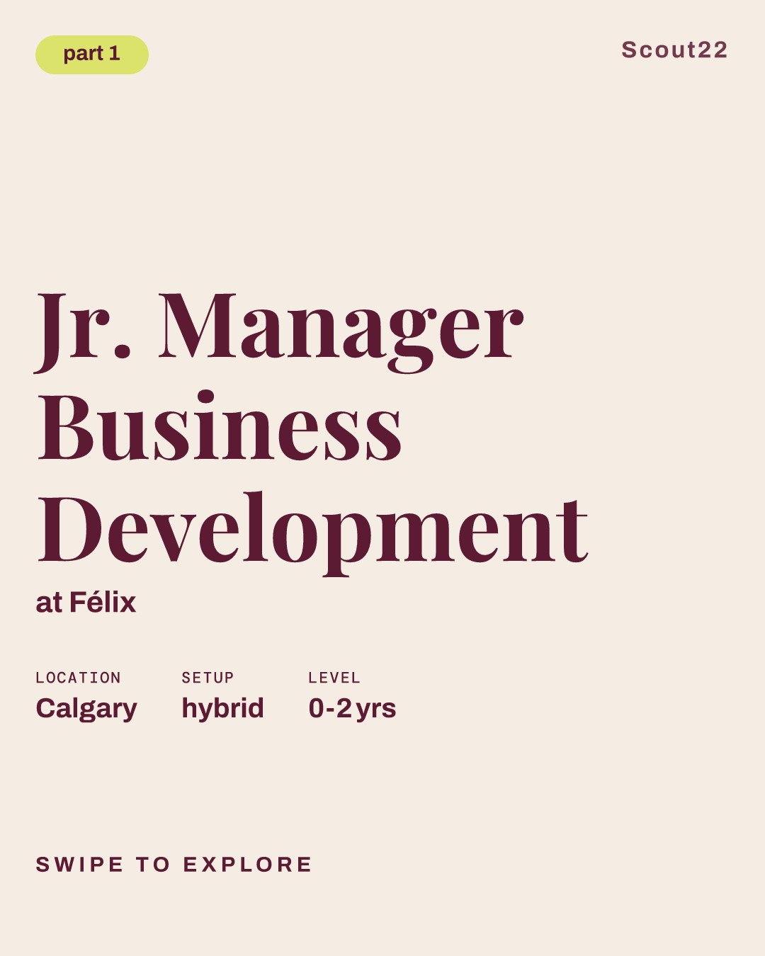 Jr. Manager Business Development at Félix
