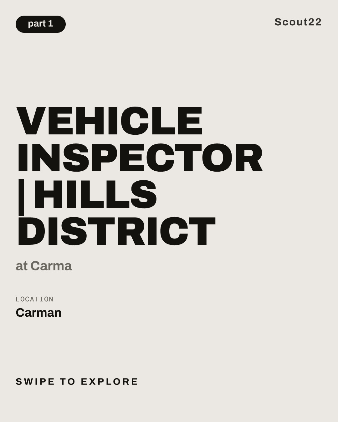 Vehicle Inspector | Hills District at Carma