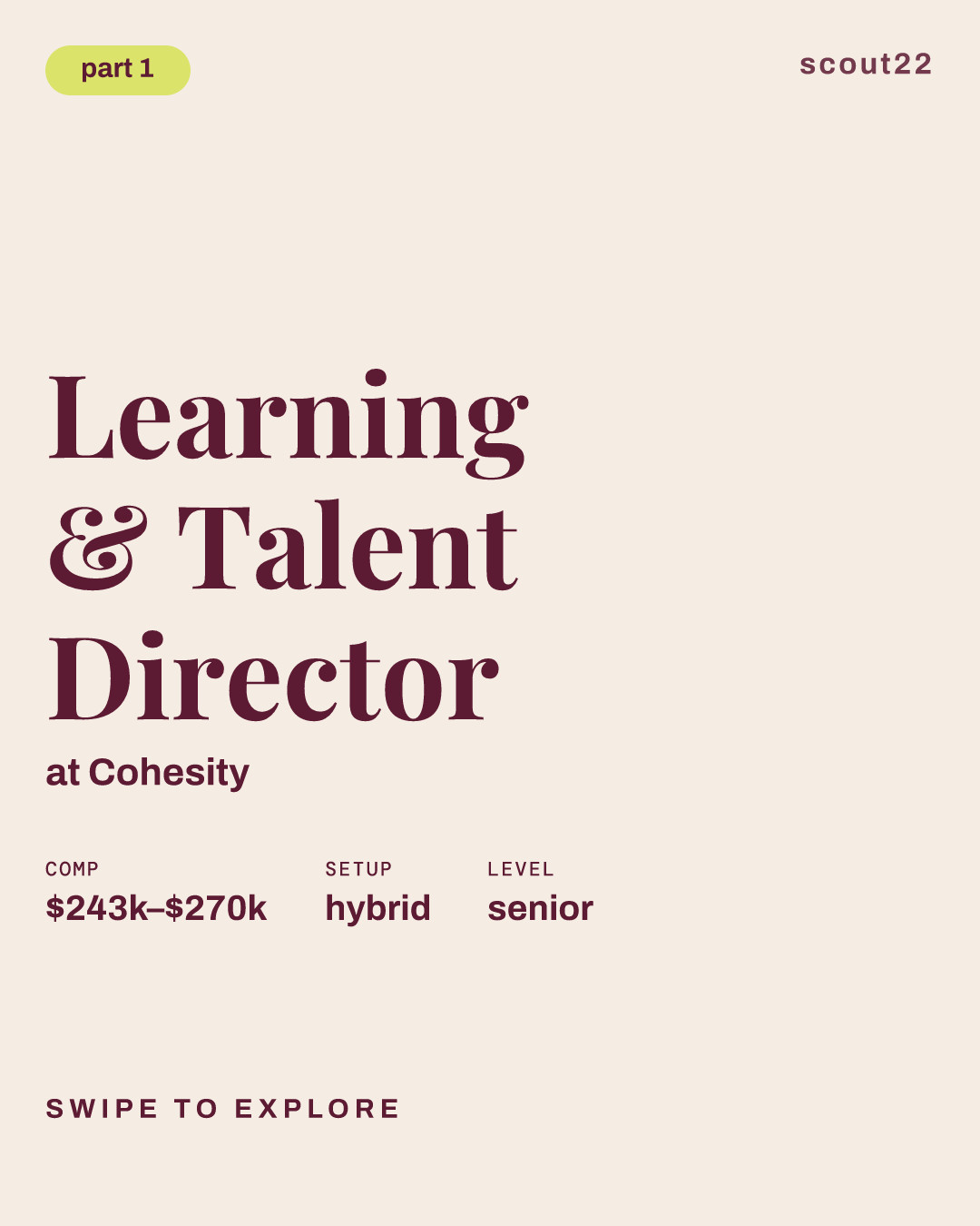 Learning & Talent Director at Cohesity